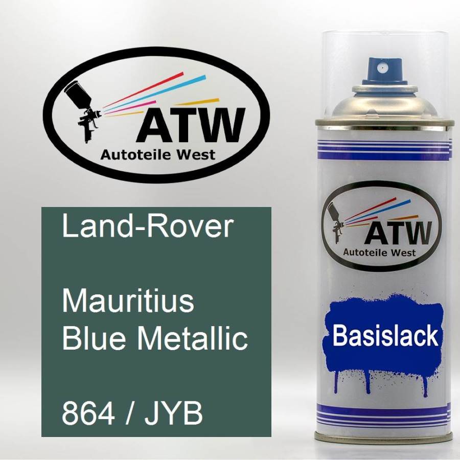 Land-Rover, Mauritius Blue Metallic, 864 / JYB: 400ml Sprühdose, von ATW Autoteile West.